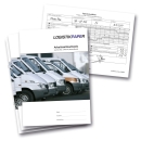 Tageskontrollbuch mit 32 Tageskontrollblättern für Fahrzeuge von 2,8t - 3,5t nach Paragraph 1 Abs.6 FPersV